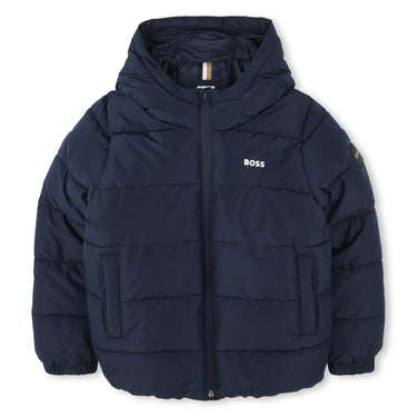 BOSS Chamarra para niño y teen azul marino